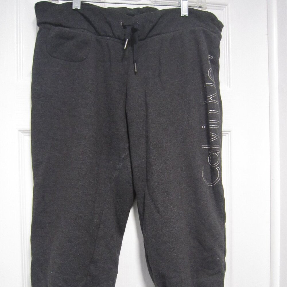 Calvin Klein Dark Gray Heathered Joggers Size M